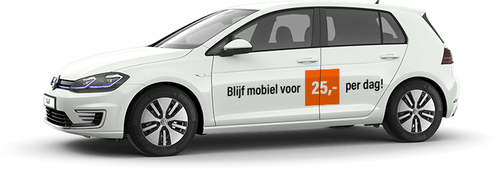 Blijf mobiel voor €25,- per dag!